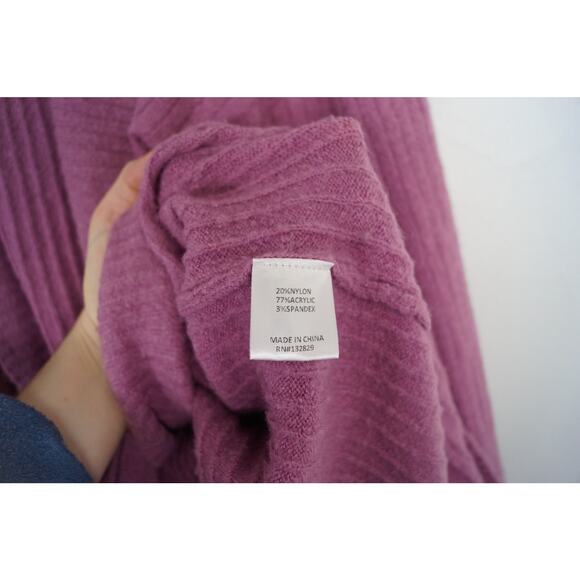 Lovers +‎ Friends Aubree Duster Cardigan Rib Knit Tie Waist Sweater Medium - Picture 8 of 15